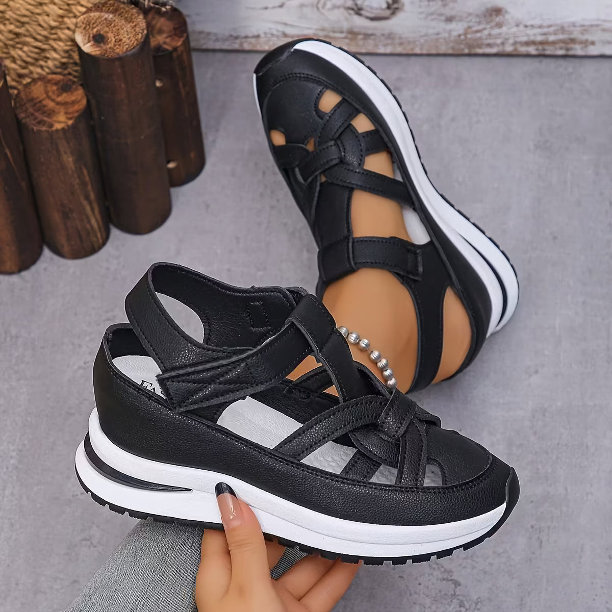 Sandales Femme Plateforme Ajourées | Légères & Tendance