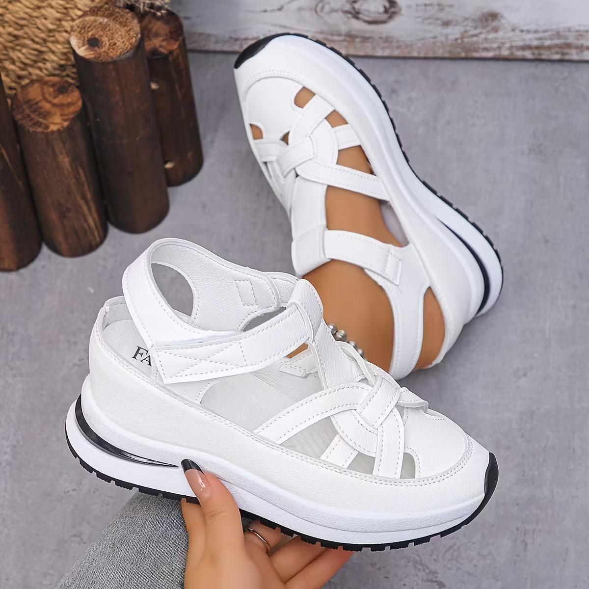 Sandales Femme Plateforme Ajourées | Légères & Tendance