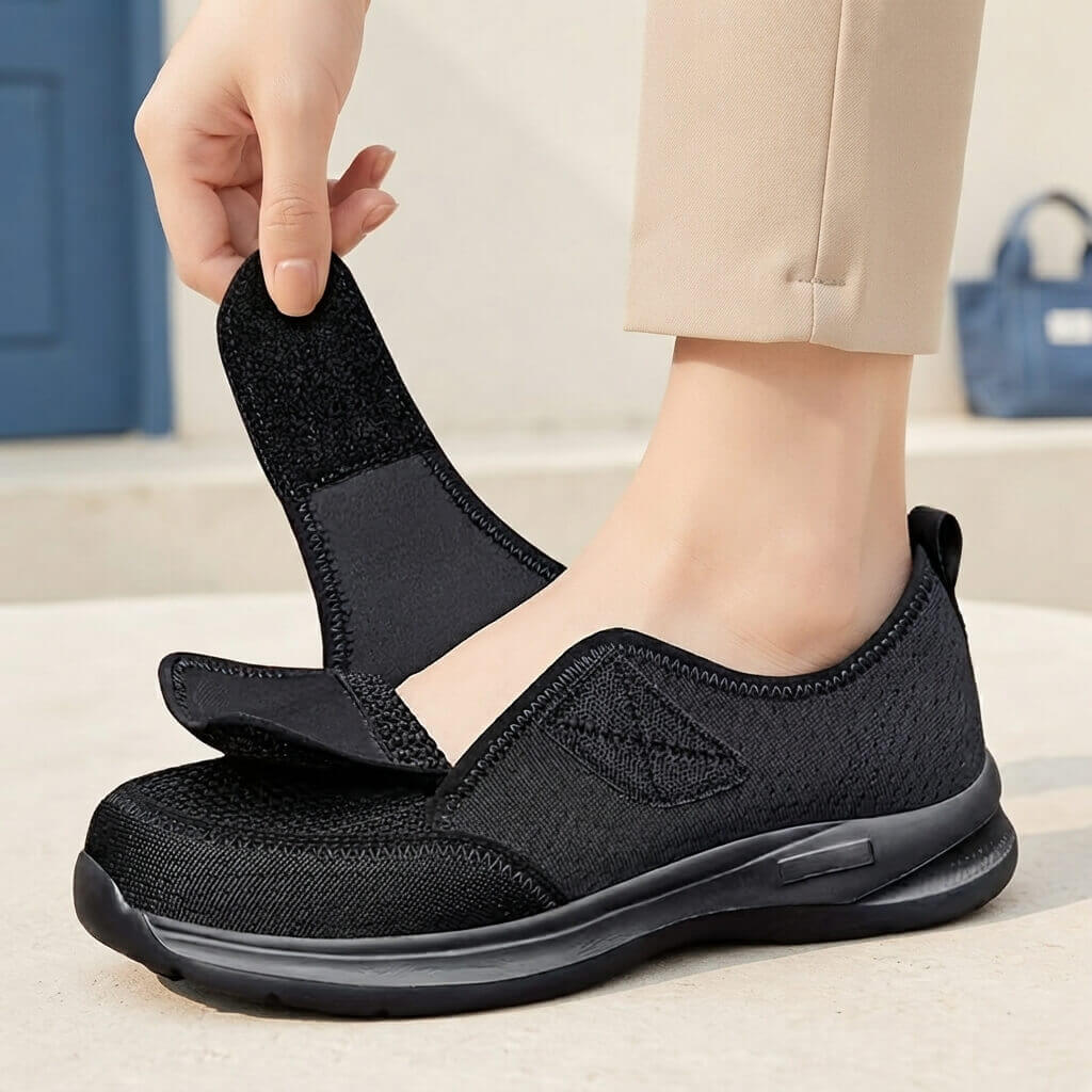 Women's Lightweight Velcro Comfort Shoes