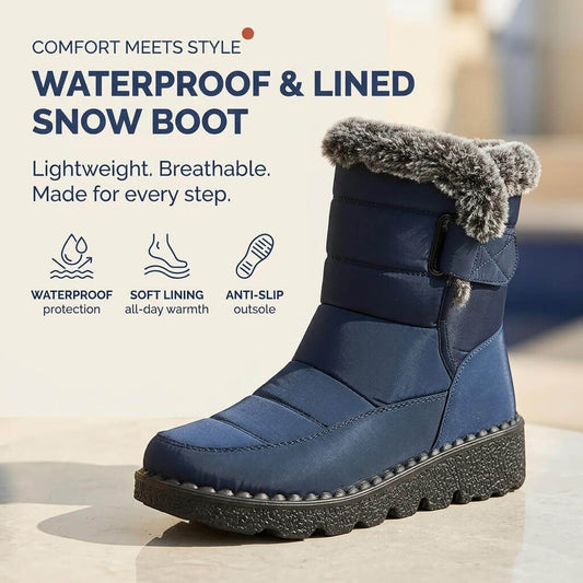 Women's waterproof and lined snow boots