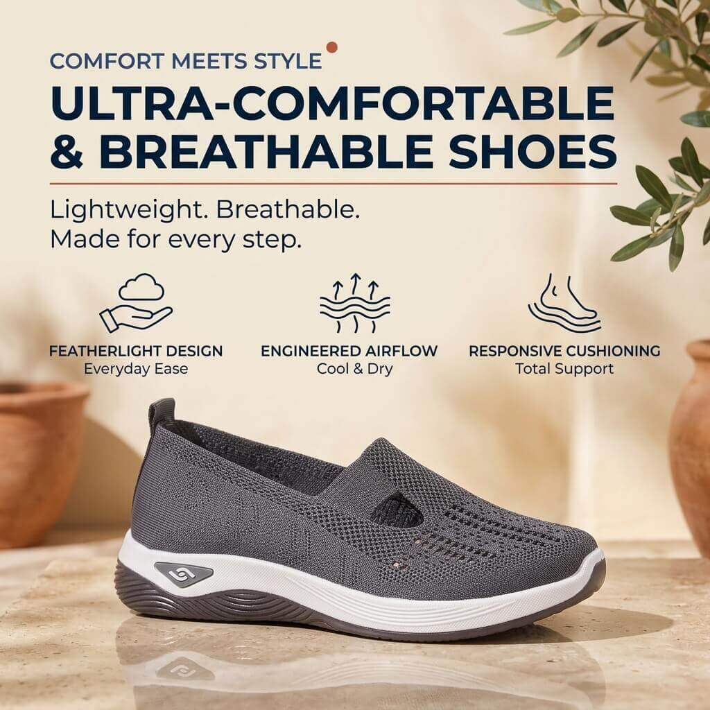 Women's Breathable and Ultra-Comfortable Shoes – Effortless Walking