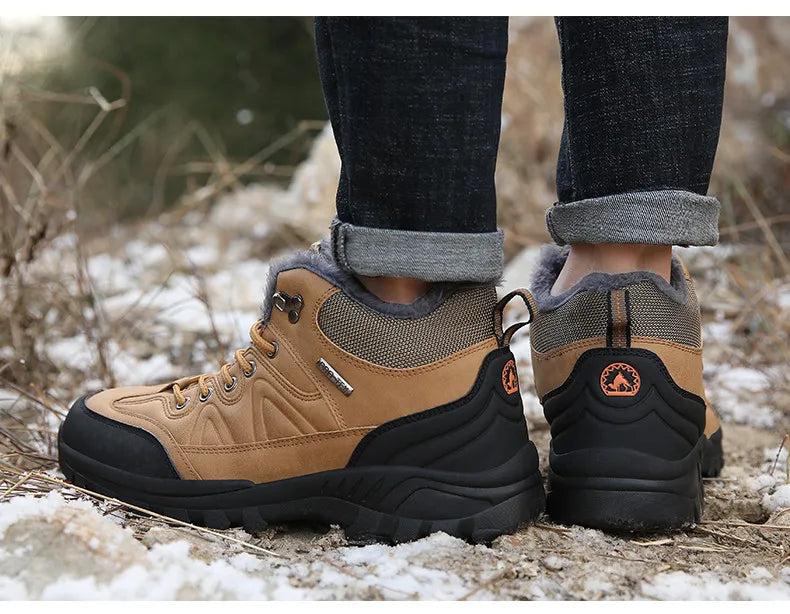 Men’s Waterproof Leather Winter Boots