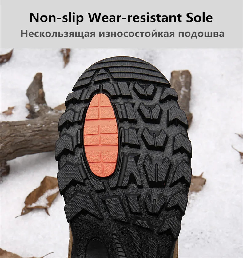 Men’s Waterproof Leather Winter Boots
