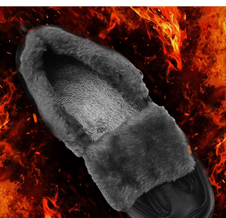 Men’s Waterproof Leather Winter Boots