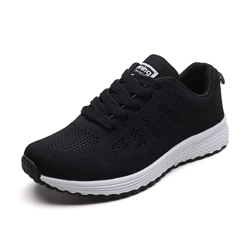 Women’s Breathable Mesh Sneakers – Casual Flat Shoes