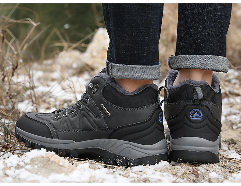 Men’s Waterproof Leather Winter Boots
