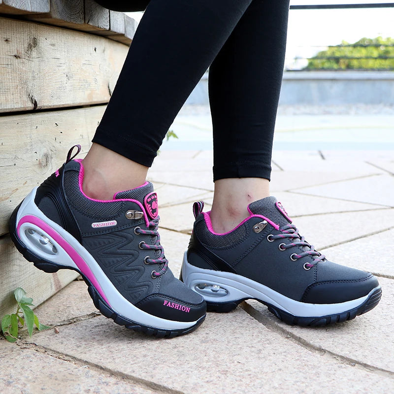 Women’s Fashion Platform Sneakers – Comfortable, Breathable &amp; Waterproof