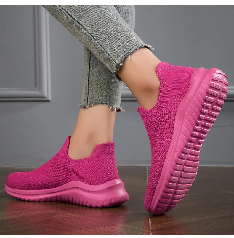 Women’s Breathable Slip-On Running Shoes