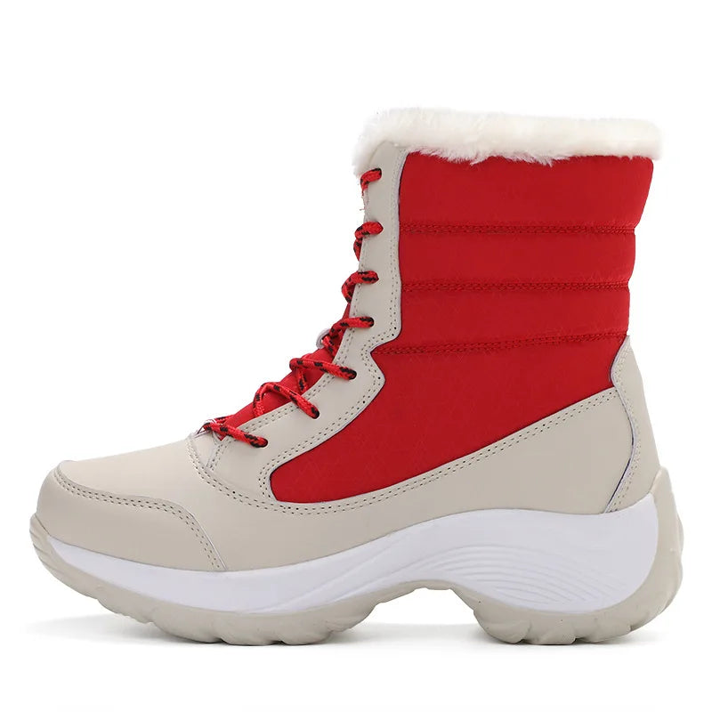 Women’s Winter Snow Boots – Warm Non-Slip Wedge Ankle Boots