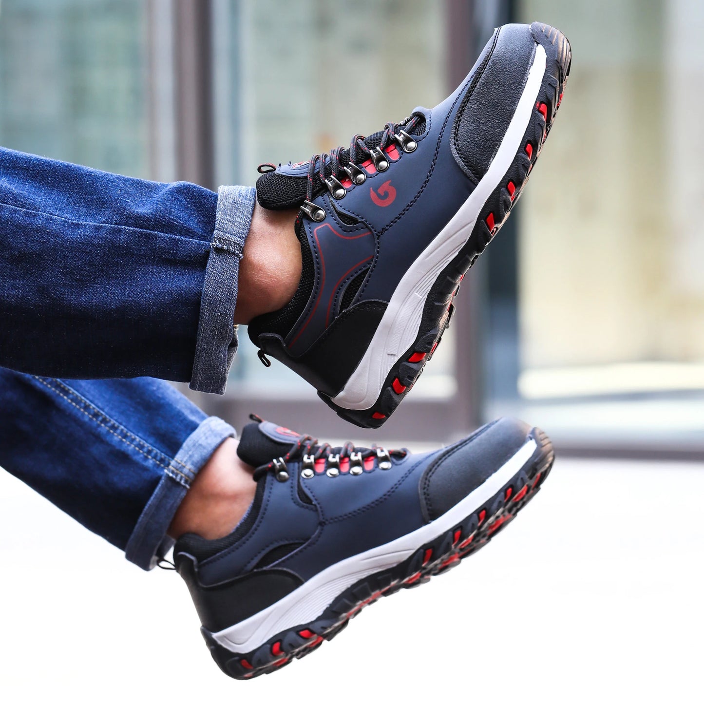 Men Steel Toe Safety Work Shoes