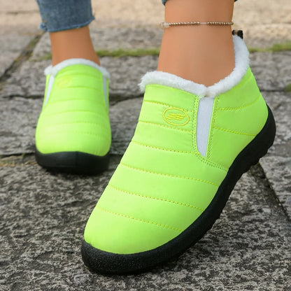 Women Fur-Lined Waterproof Ankle Boots