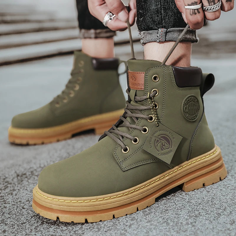 Men’s Retro Ankle Motorcycle Boots