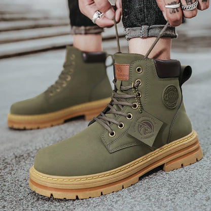 Men’s Retro Ankle Motorcycle Boots