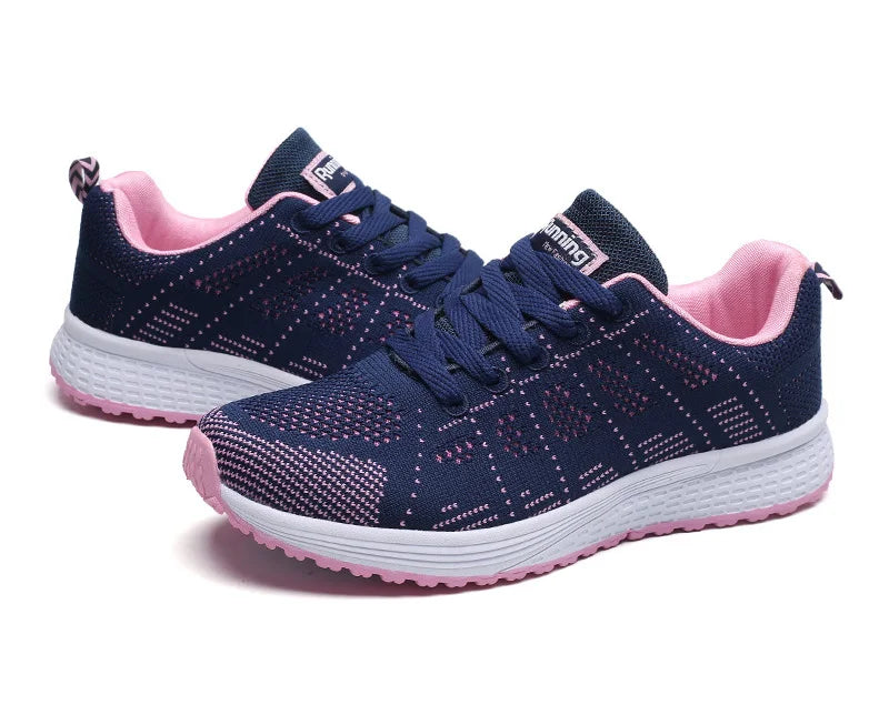 Stylish Breathable Casual Sneakers – Women’s Comfortable Flats