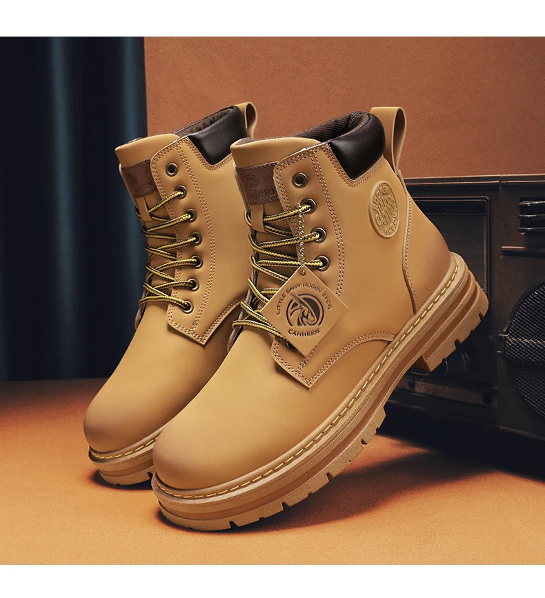 Men’s Retro Ankle Motorcycle Boots