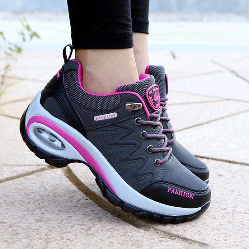 Women’s Fashion Platform Sneakers – Comfortable, Breathable &amp; Waterproof