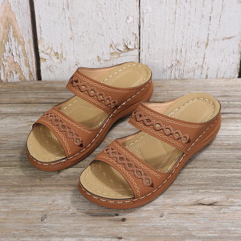 Customizable Women Sandals Orthopedic Slippers Open Toe Summer Shoes