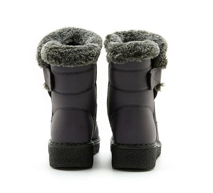 Women Waterproof Fur Snow Boots