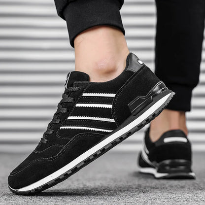 Men’s Lightweight Casual Sneakers – Breathable Lace-Up Outdoor Shoes