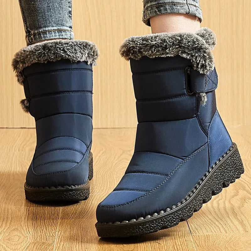 Bottes de neige imperméables et fourrées pour femmes