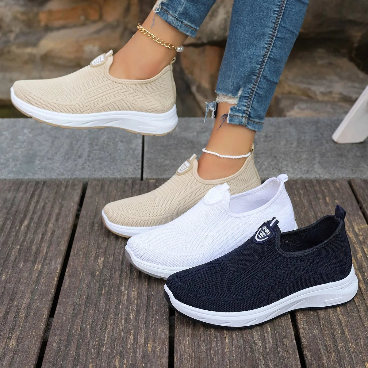 Women’s Lightweight Breathable Slip-On Shoes