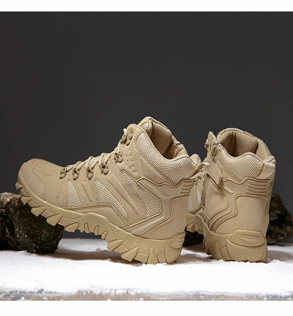 Men’s Tactical Combat Boots – Durable Outdoor Hiking &amp; Training Shoes