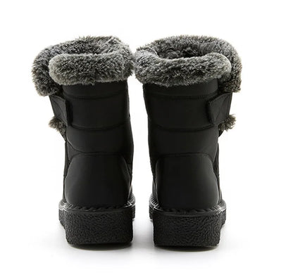 Women Waterproof Fur Snow Boots