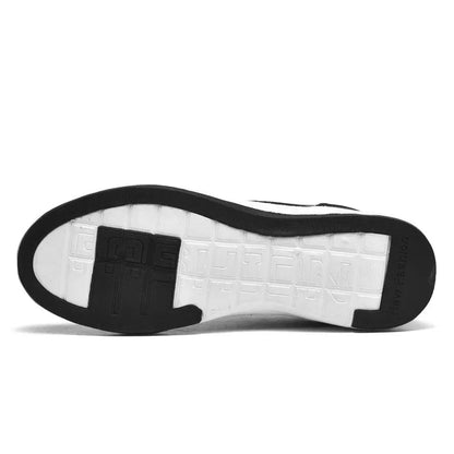 Men Waterproof Leather Walking Sneakers