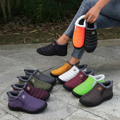 Women Fur-Lined Waterproof Ankle Boots