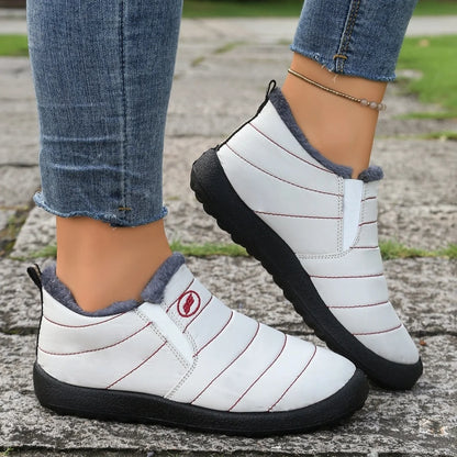 Women Fur-Lined Waterproof Ankle Boots