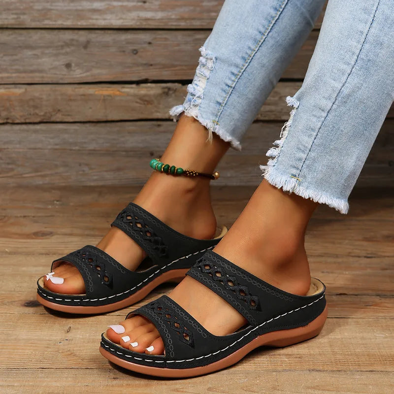 Customizable Women Sandals Orthopedic Slippers Open Toe Summer Shoes