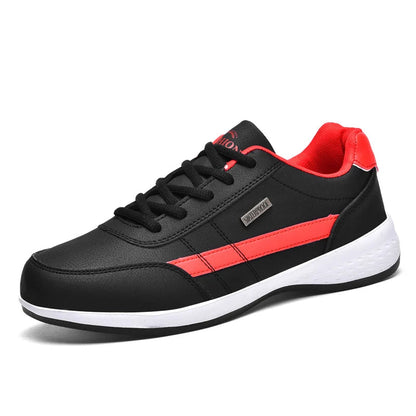 Men Waterproof Leather Walking Sneakers