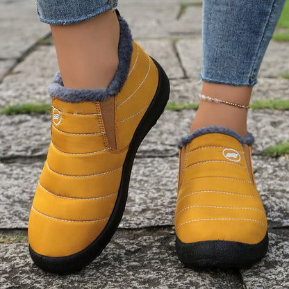 Women Fur-Lined Waterproof Ankle Boots