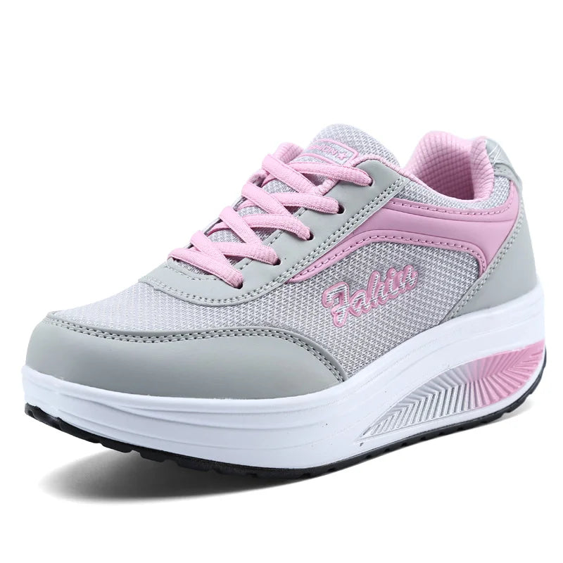 Women’s Vulcanized Sneakers – Stylish Flat Walking Shoes