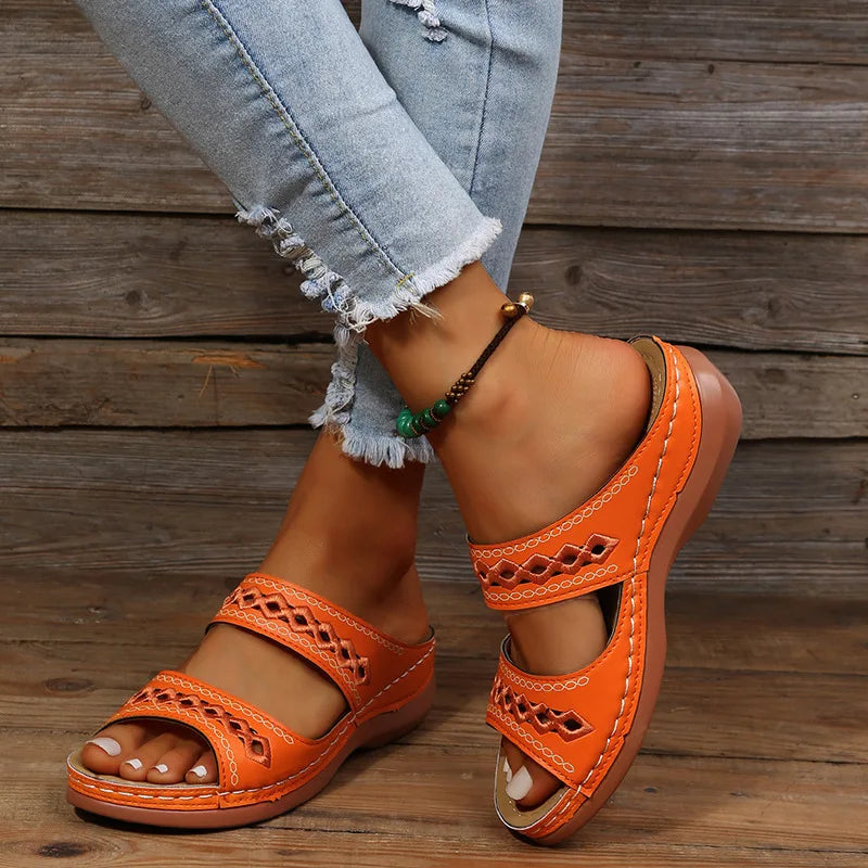 Customizable Women Sandals Orthopedic Slippers Open Toe Summer Shoes