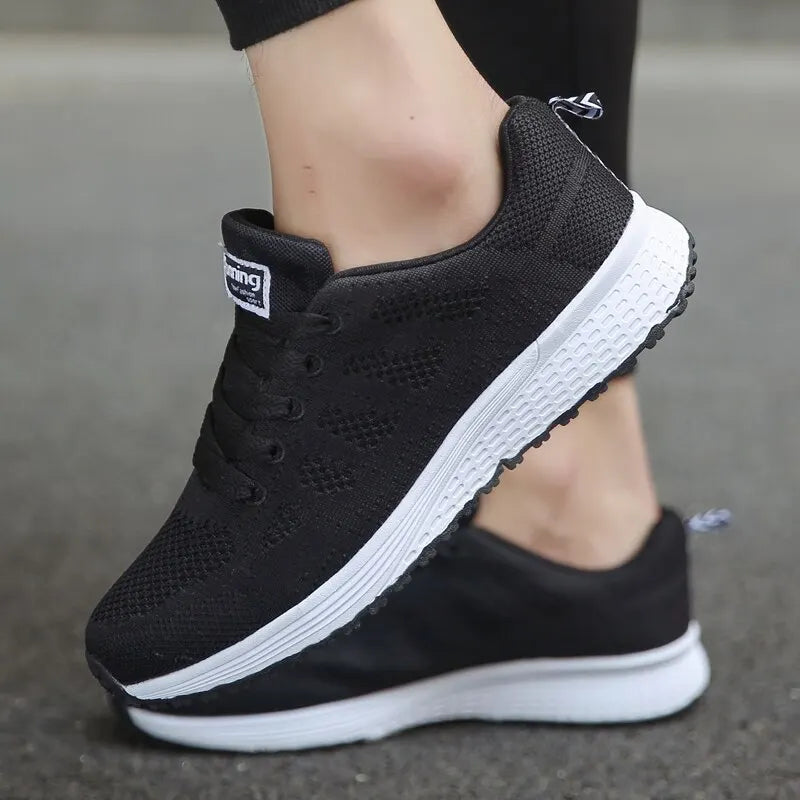 Stylish Breathable Casual Sneakers – Women’s Comfortable Flats
