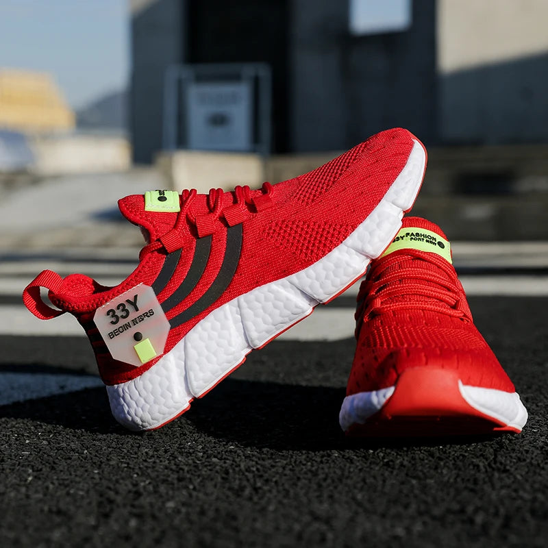 Men’s Summer Breathable Mesh Sneakers – Lightweight Casual Running Shoes