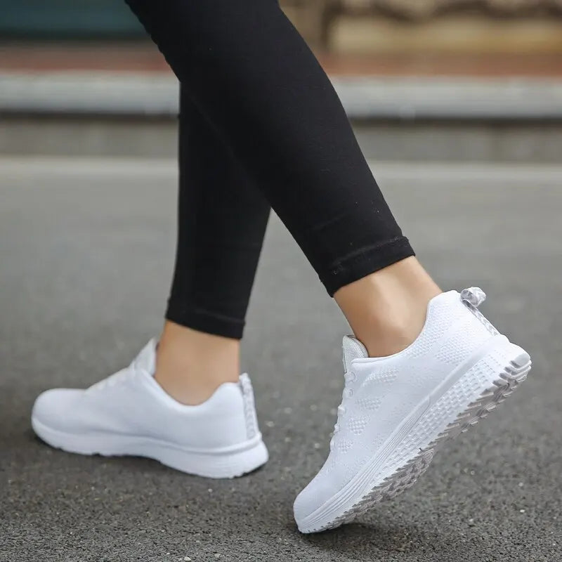 Stylish Breathable Casual Sneakers – Women’s Comfortable Flats