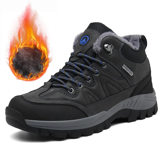 Men’s Waterproof Leather Winter Boots