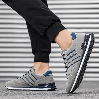 Men’s Lightweight Casual Sneakers – Breathable Lace-Up Outdoor Shoes