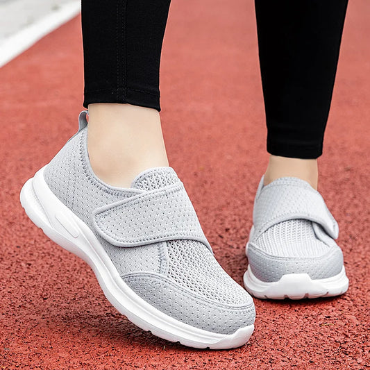 Chaussures Orthopédiques Femme Velcro | Pieds Larges & Confort Diabétique