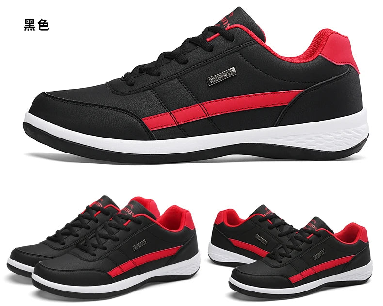 Men’s Leather Sneakers – Stylish &amp; Breathable Casual Shoes