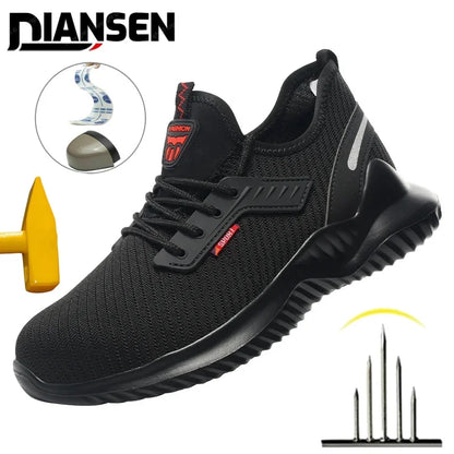 Men’s Steel Toe Safety Sneakers – Puncture Proof Work Boots
