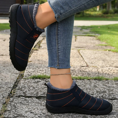 Women Fur-Lined Waterproof Ankle Boots