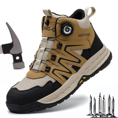 Men Steel Toe Tactical Work Boots