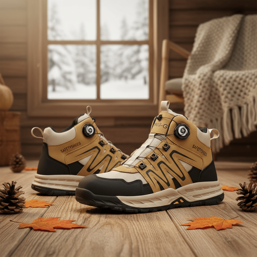 Men Steel Toe Tactical Work Boots