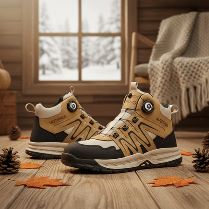 Men Steel Toe Tactical Work Boots