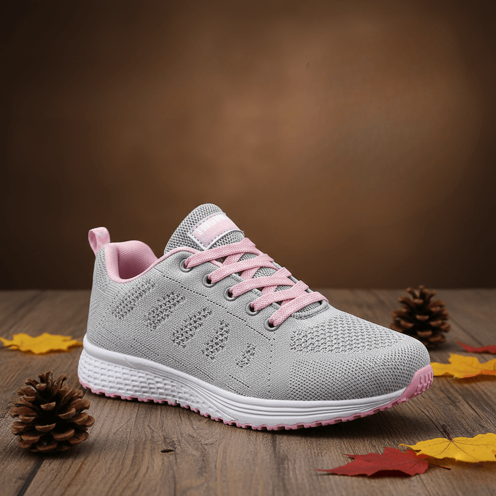 Stylish Breathable Casual Sneakers – Women’s Comfortable Flats