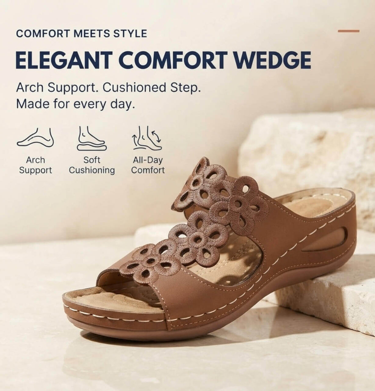Women's Elegant Comfort Wedge Sandals