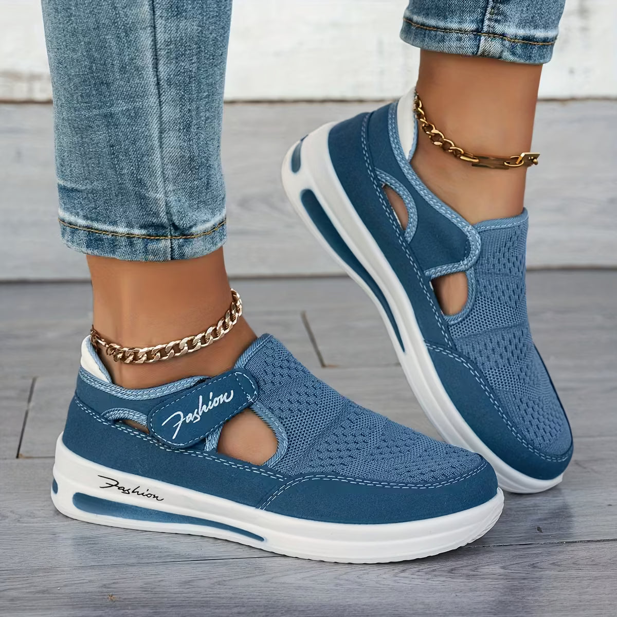 Baskets Femme Respirantes Slip-On | Confort Orthopédique & Style Mode